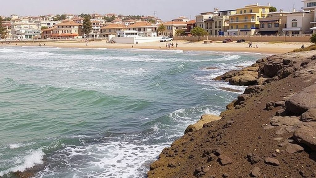 Vista del litoral en Lido Spinasanta, Scicli