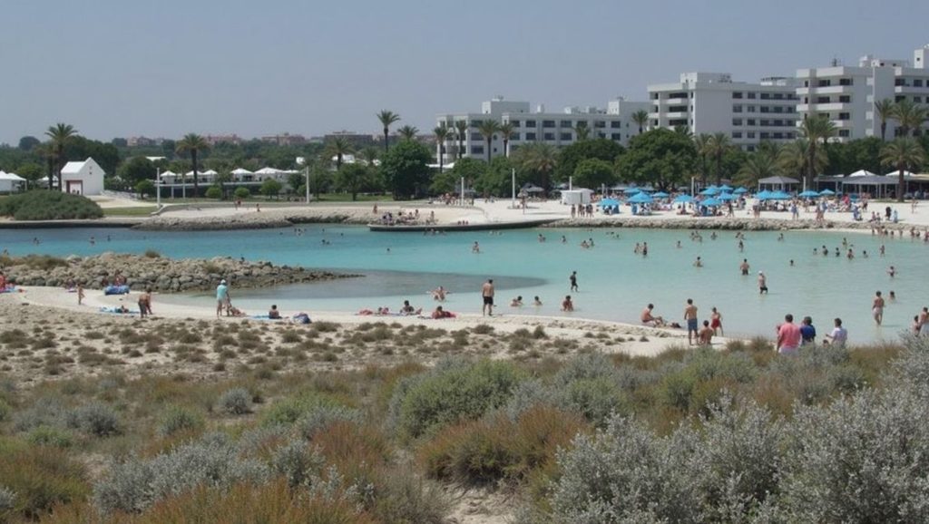 Arena y mar en Agia Barbara Beach, ?, Chipre