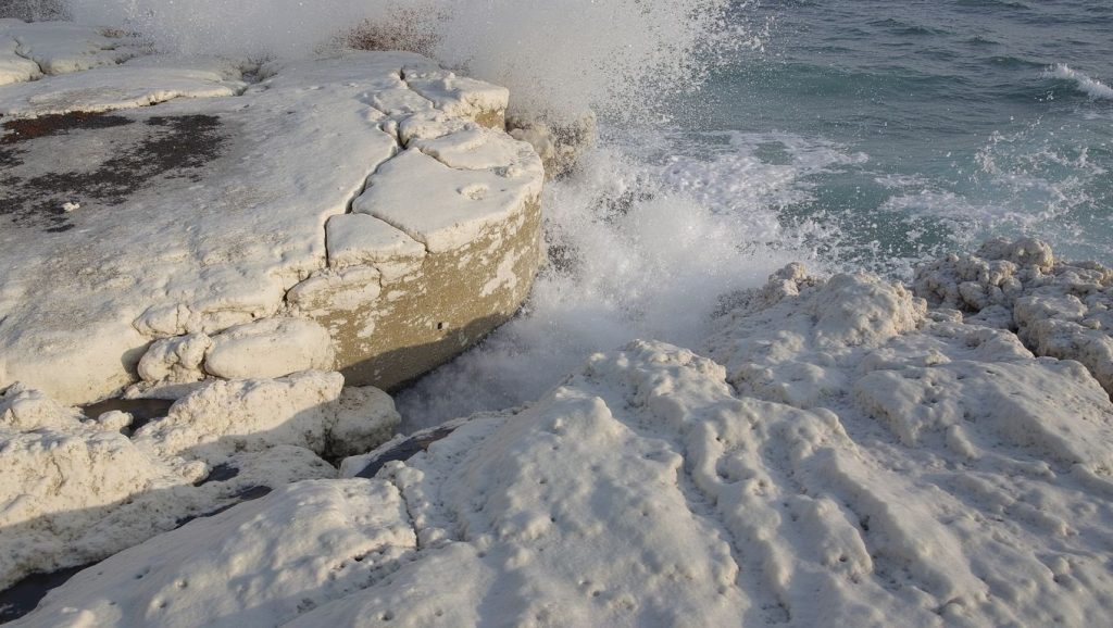 Agua y arena en Agios Evstathios Beach, ?