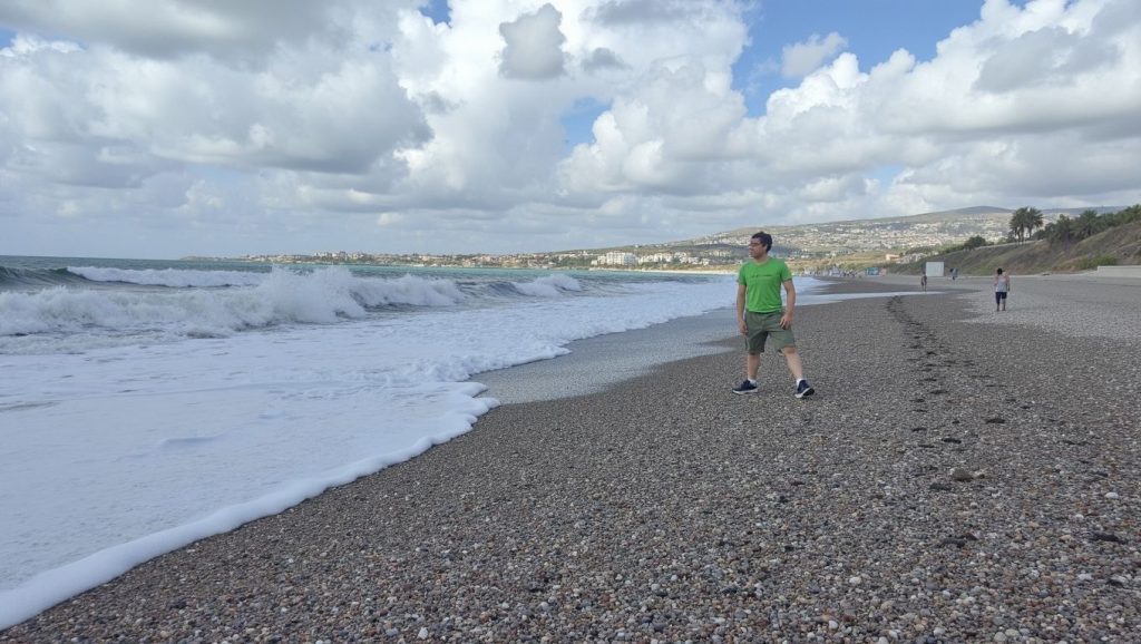 Textura de arena en Agios Georgios Alamanou Beach, ?, Chipre