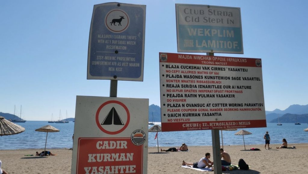 Orilla tranquila de Akarca Sahili, playa de ?