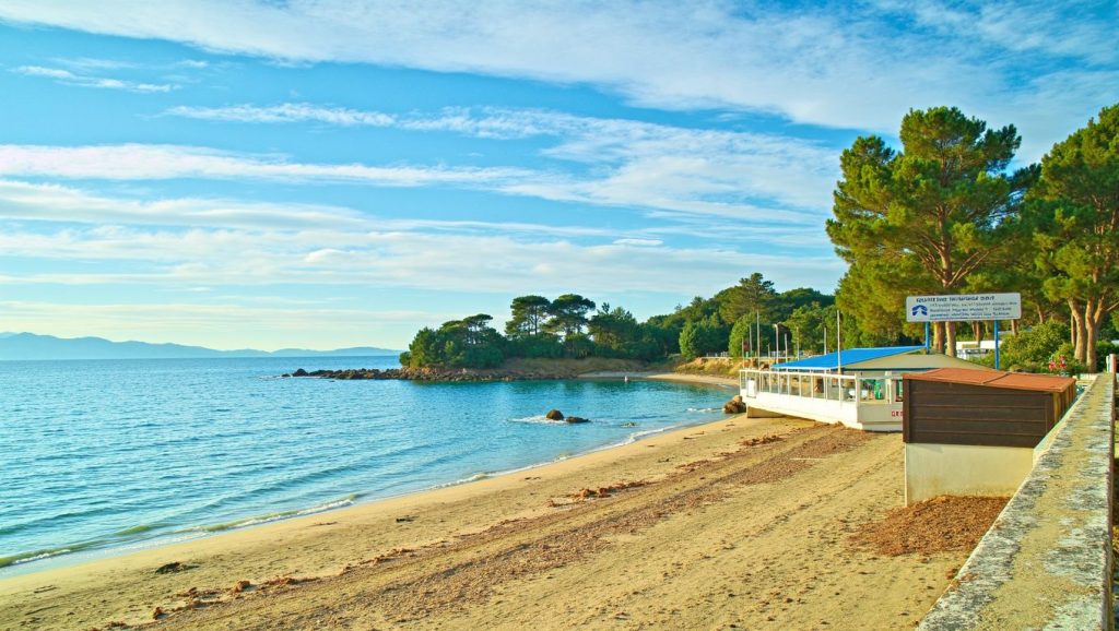 Línea de costa en Alisu, Cap Corse