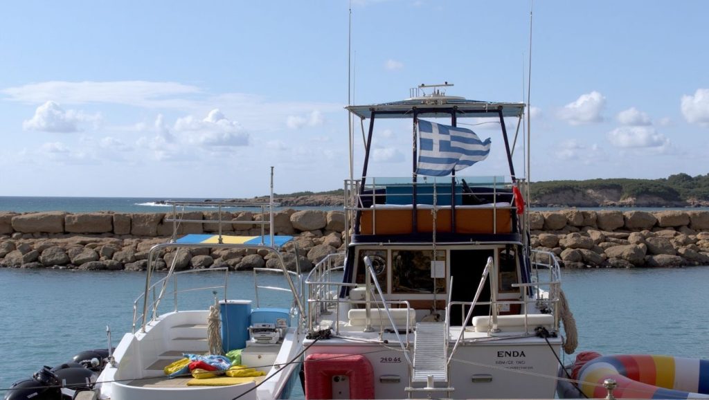 Amplio horizonte marino en Aphrodite Beach, ?