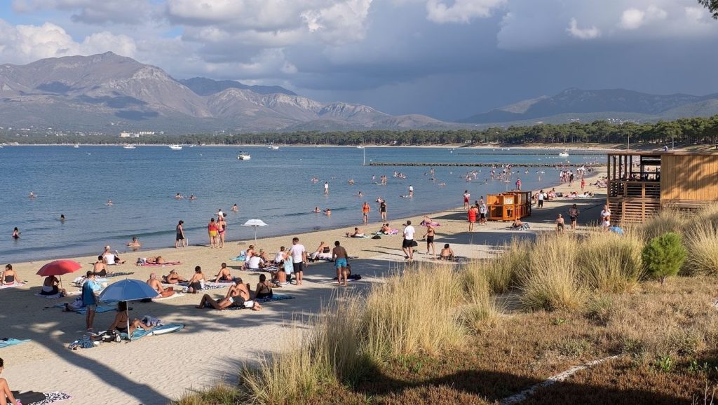 Panorámica de Aregno Plage con cielo despejado, Calvi