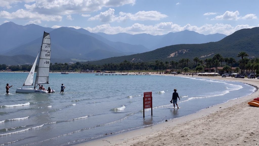 Camino de acceso a Aregno Plage, Calvi, Córcega