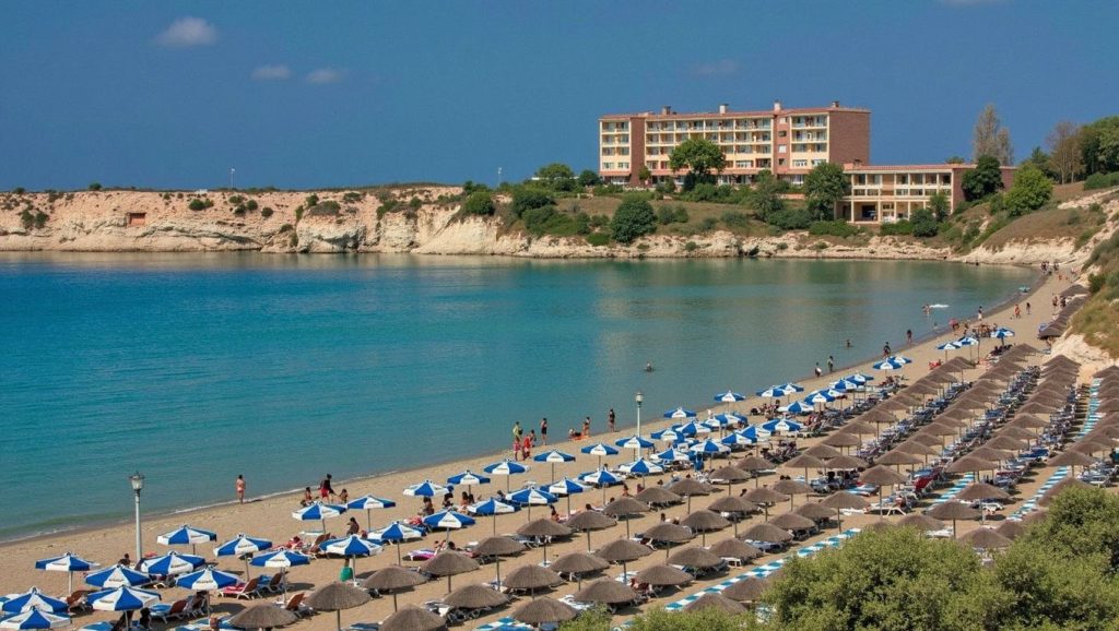 Orilla tranquila de Armonia Beach, playa de ?