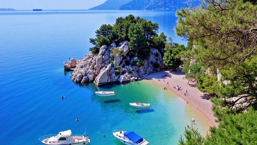 Detalle del agua en Art, Općina Rogoznica, Croacia