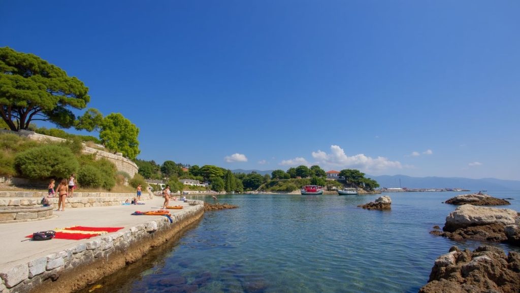 Agua y arena en Bačvice, Split