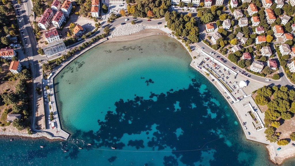 Vista del litoral en Bačvice, Split