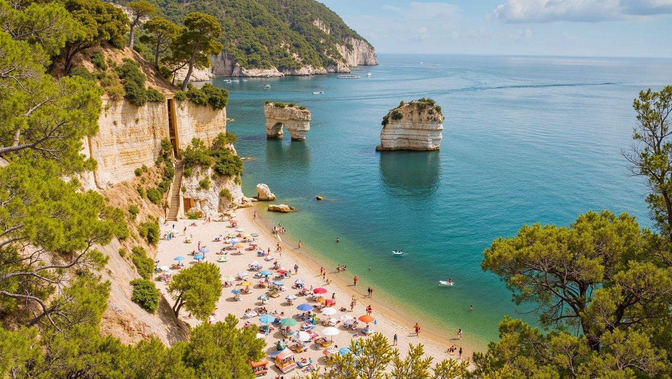 Baia delle Zagare Mattinata faraglioni blancos Gargano Puglia