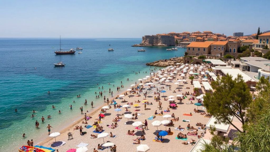 Playa Banje en Croacia, Croacia