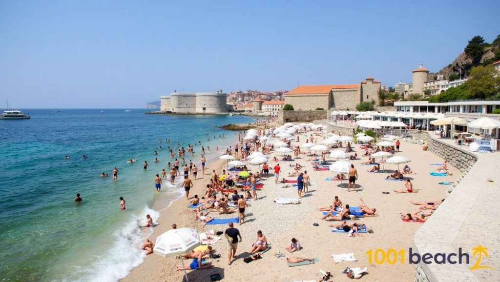 Vista amplia de Banje en Croacia, Croacia