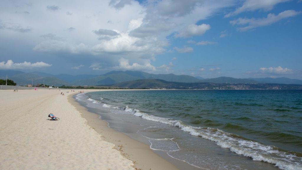 Costa de Ajaccio desde Barbicagja, Córcega