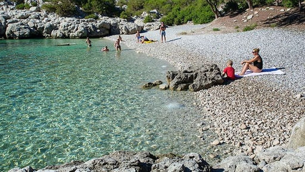 Acceso a Barjosko desde el aparcamiento, Croacia