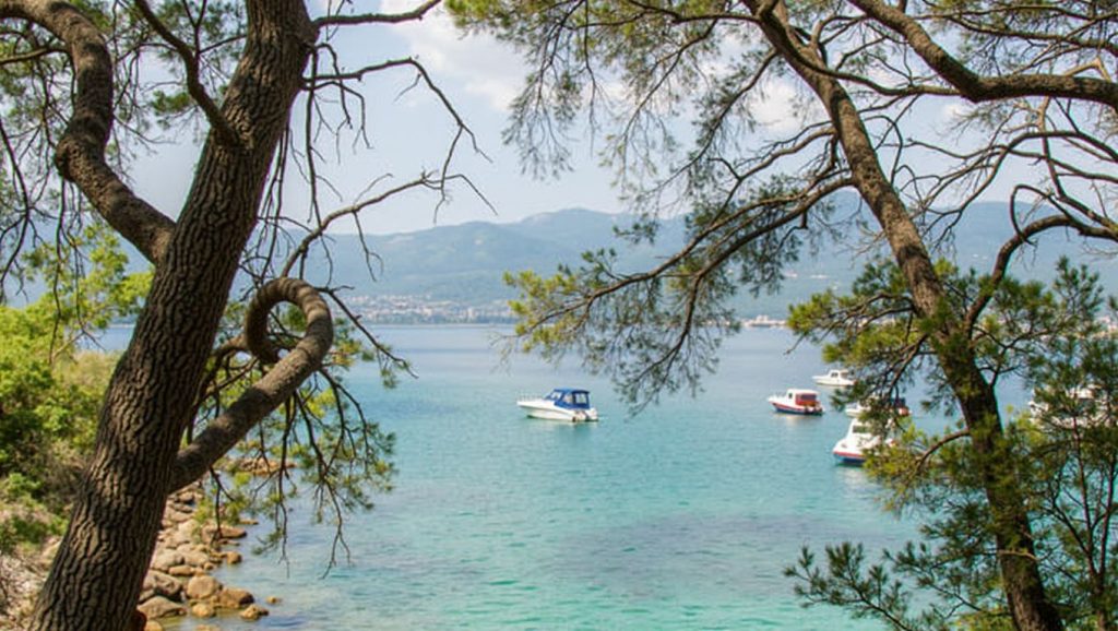 Horizonte desde Bene, Croacia, Croacia