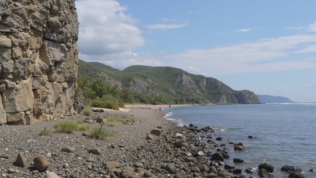 Panorámica completa de Blanca Arena, playa de Pinar del Río