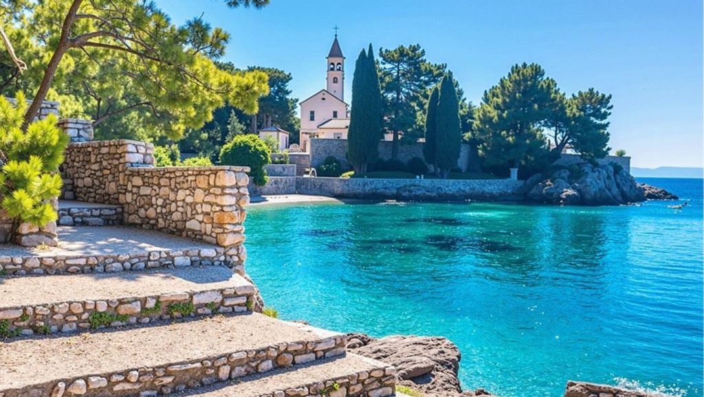 Camino de acceso a Brači, Croacia, Croacia