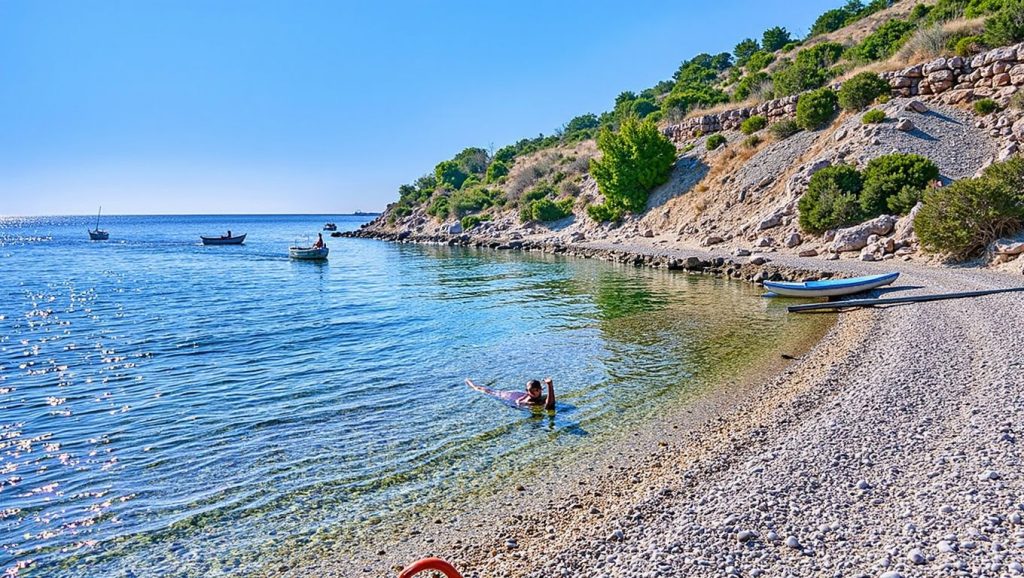 Playa Brbišćica en Croacia, Croacia