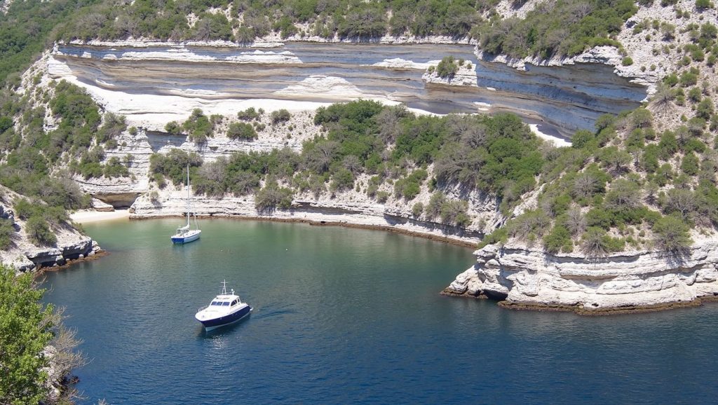 Vista general de Cala d'Agulia, Propriano