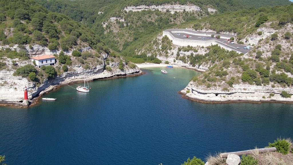 Agua y arena en Cala d'Agulia, Propriano