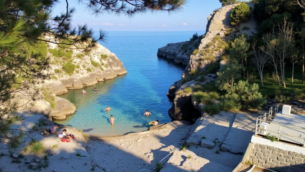 Camino de acceso a dell'Acquaviva, Diso, Puglia