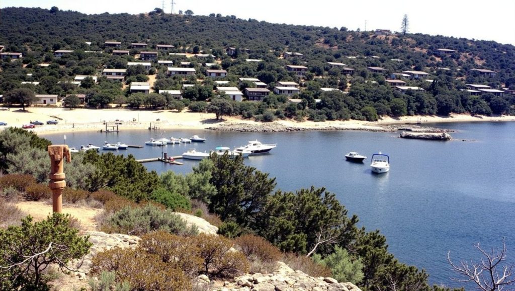 Agua y arena en Cala di Conca, Propriano