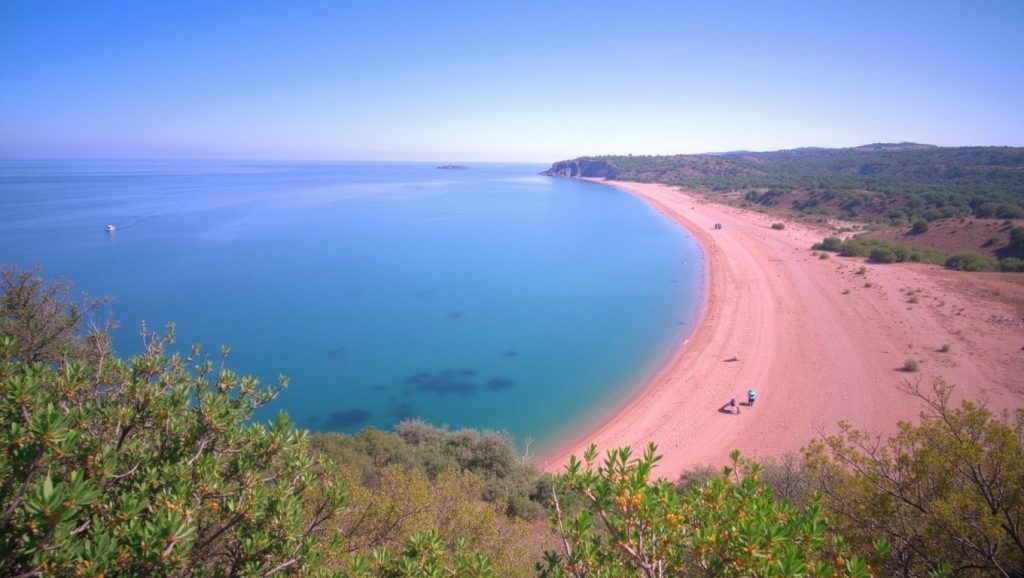 Playa di Murta Spana en Propriano, Córcega