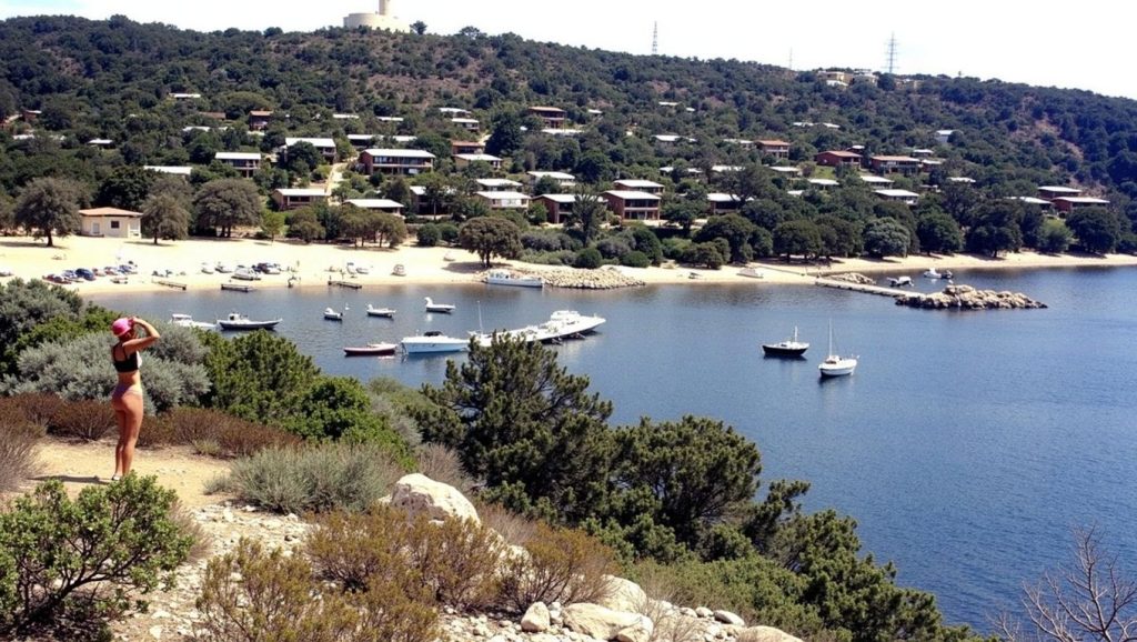 Agua y arena en Cala di Murta Spana, Propriano