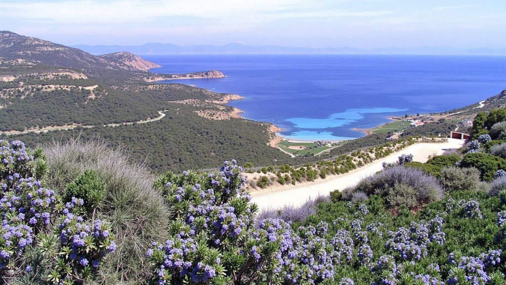 Costa de Propriano desde Cala d'Orzu / a piaghja d'Orzu, Córcega