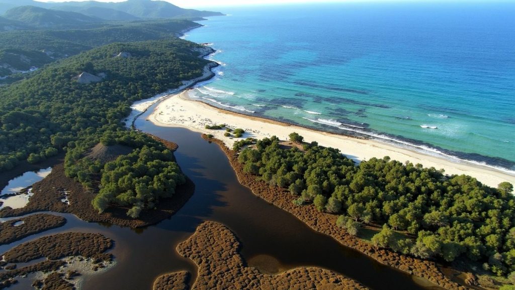 Playa Calanca di a Torre en Bastia, Córcega