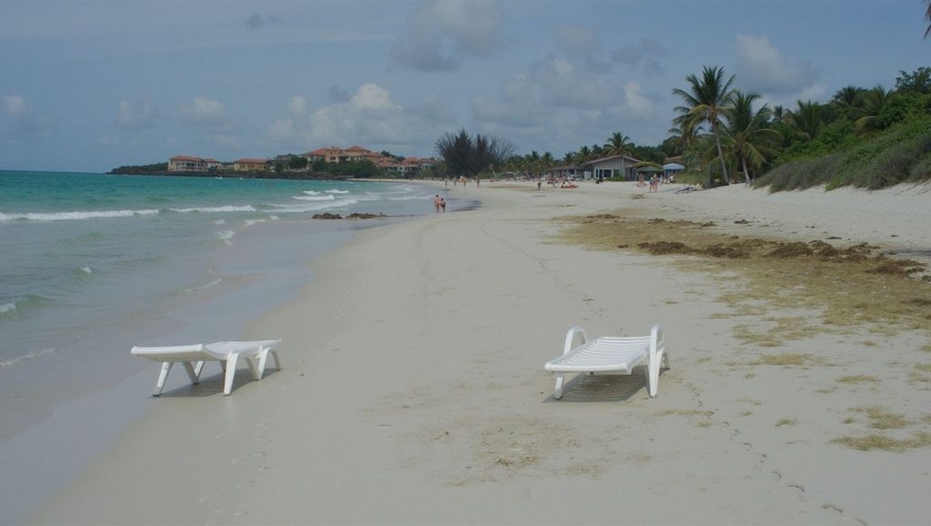 Arena fina en Cayo Jutía, Pinar del Río, Cuba