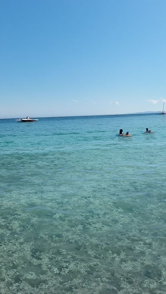 Panorámica completa de Chevanu, playa de Porto-Vecchio
