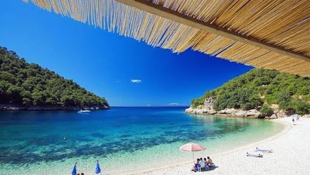 Arena y orilla en City beach Vranac, Općina Vela Luka, Korčula