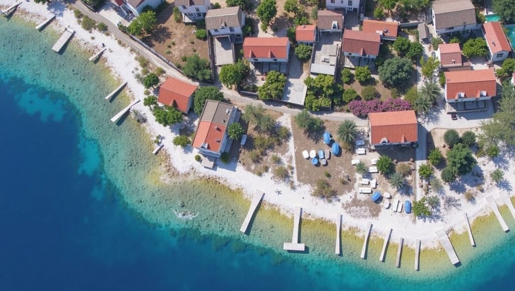 Olas rompiendo en City beach Vranac, Općina Vela Luka