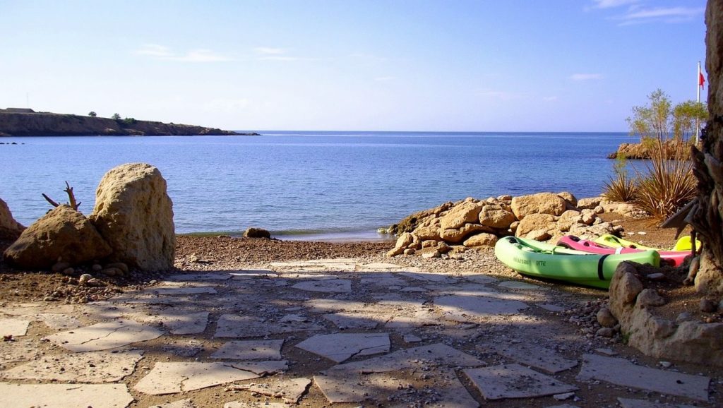 Arena y mar en CTO Beach, ?, Chipre