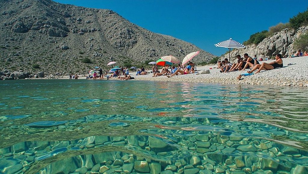 Vista general de Đardin, Croacia
