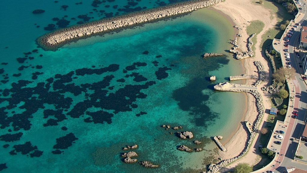 Primer plano de la orilla de Playa de Acquedolci 1, Acquedolci