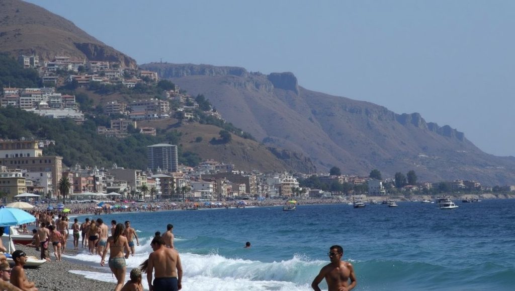 Horizonte desde Playa de Augusta 6, Augusta, Sicilia