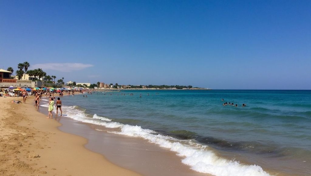 Acceso a Playa de Avola 1 desde el aparcamiento, Avola