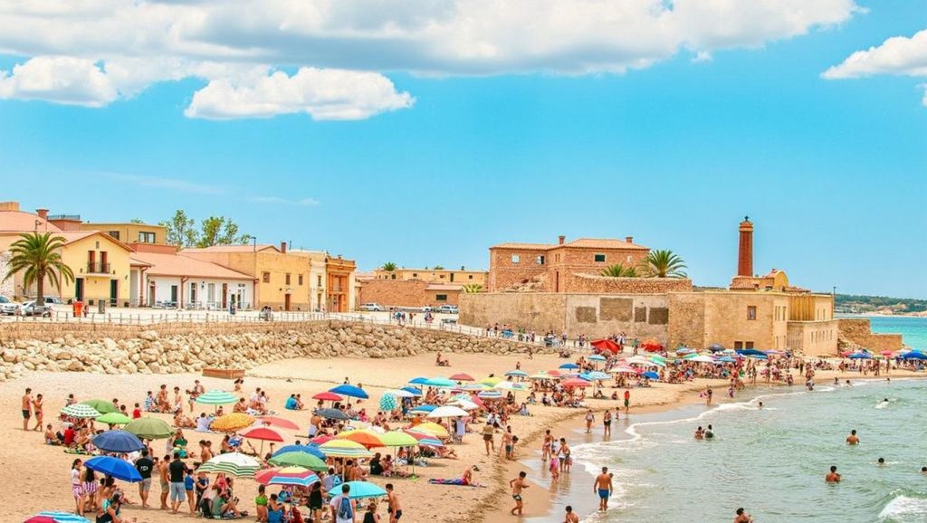 Primer plano de la orilla de Playa de Avola 6, Avola