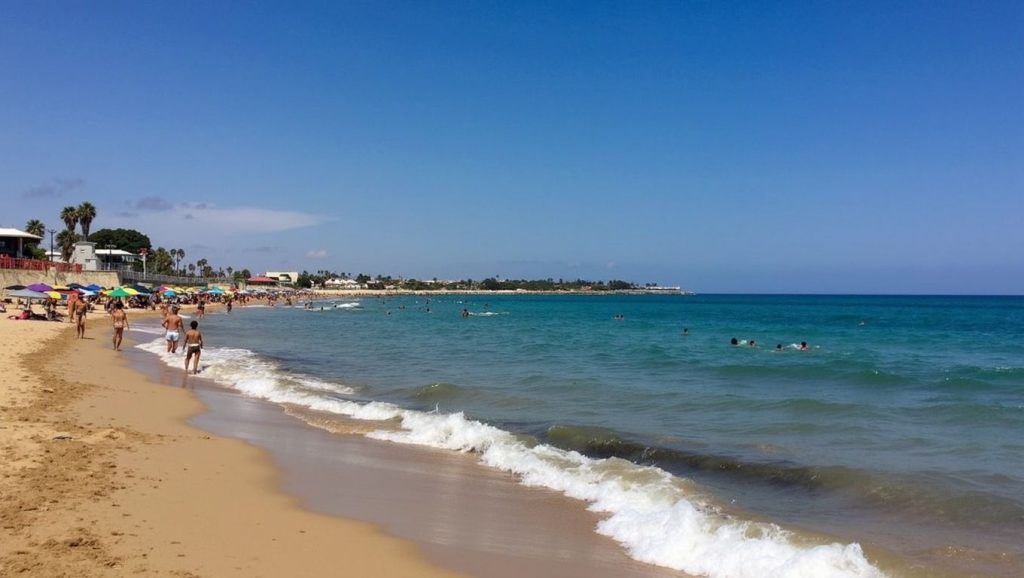 Playa Avola 8 desde la arena, Avola, Sicilia