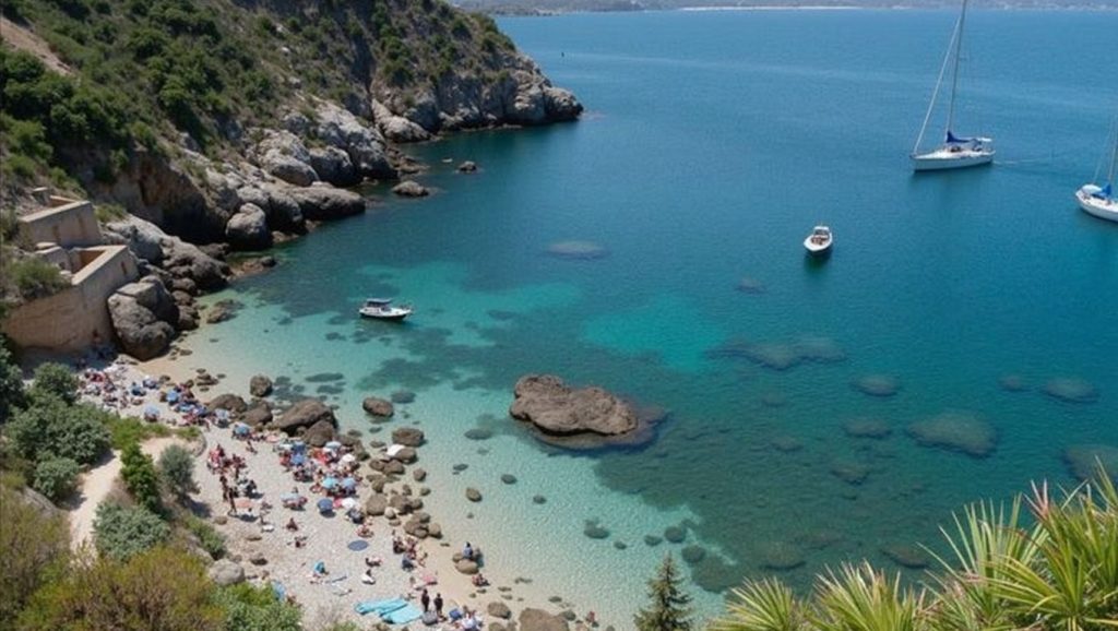 Playa Bagheria 3 desde la arena, Bagheria, Sicilia