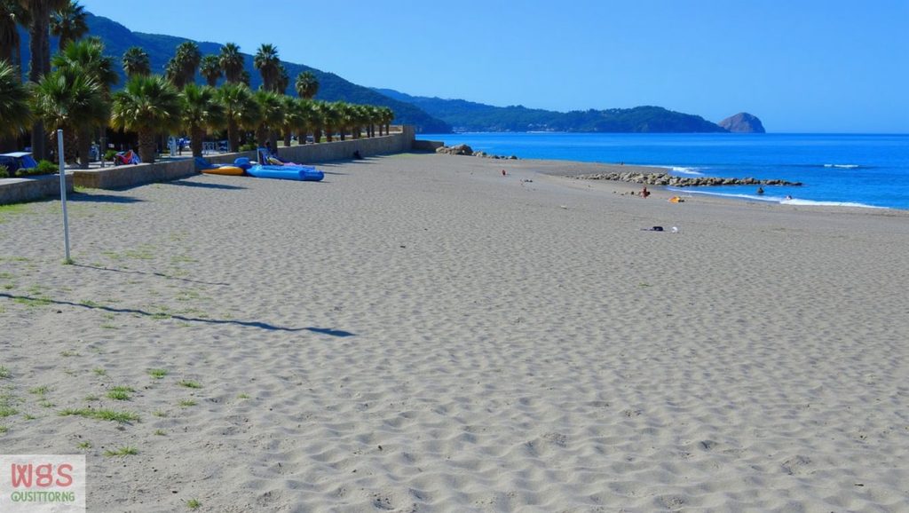 Vista de Playa de Brolo 2 desde la orilla, Brolo