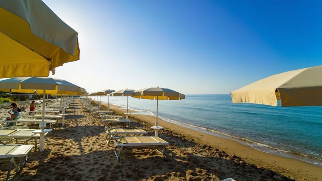 Primer plano de la orilla de Playa de Butera 2, Butera