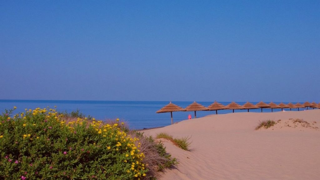 Horizonte desde Playa de Butera 2, Butera, Sicilia
