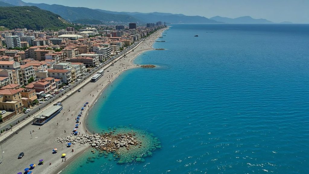 Panorámica de Playa de Capo d'Orlando 1 con cielo despejado, Capo d'Orlando