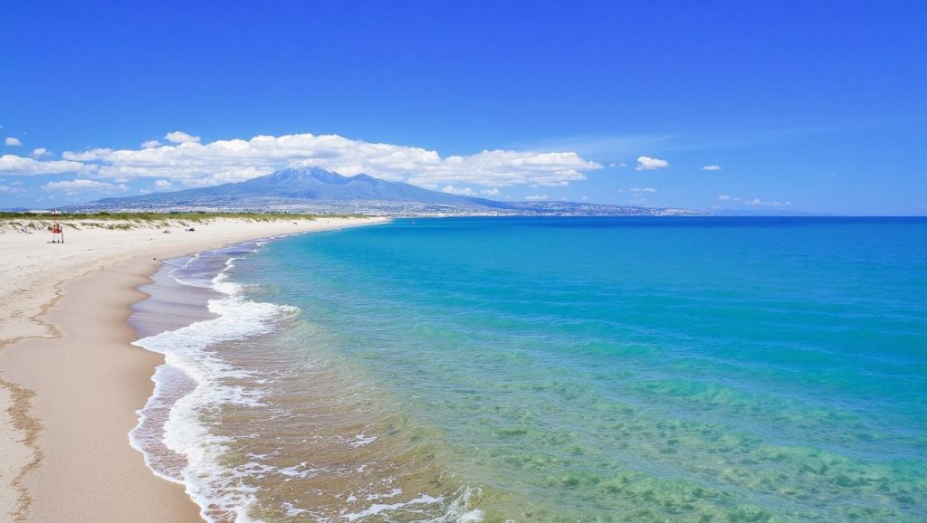 Horizonte desde Playa de Caronia 2, Caronia, Sicilia