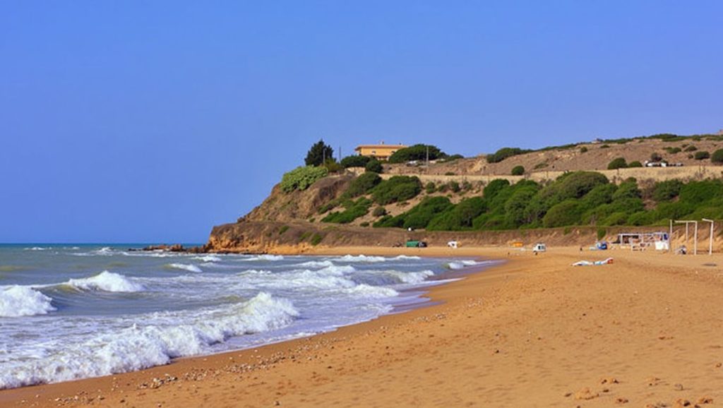 Playa Castelvetrano 1 desde la arena, Castelvetrano, Sicilia