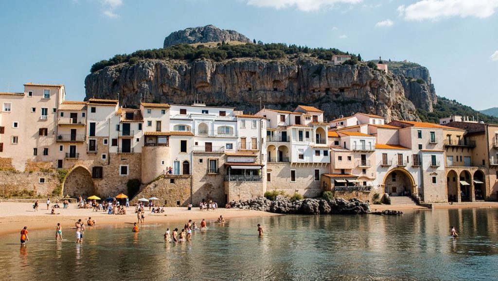 Vista de Playa de Cefalù 4 desde la orilla, Cefalù