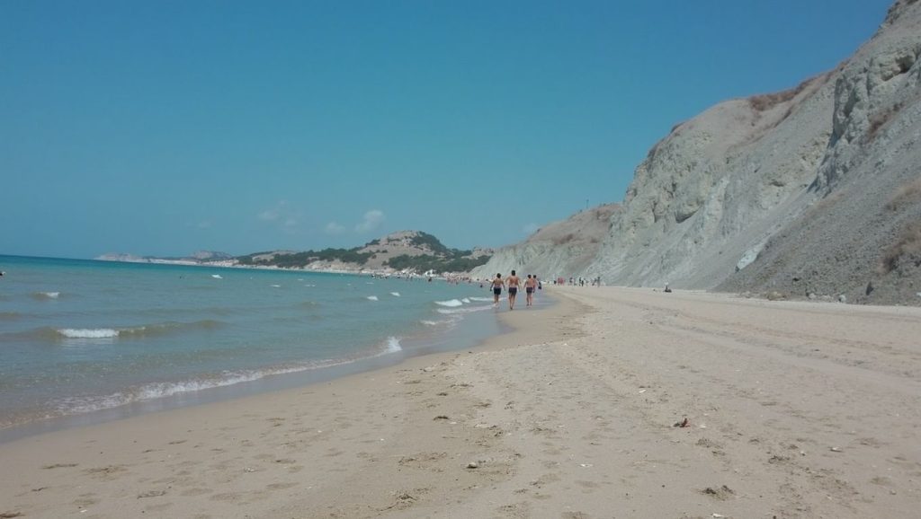 Arena y orilla en Playa de Gaggi 1, Gaggi, Sicilia